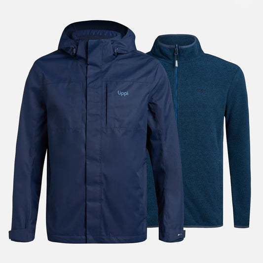 Tres Cruces Fusion-3 Hoody Jacket 3 en 1 para Hombre